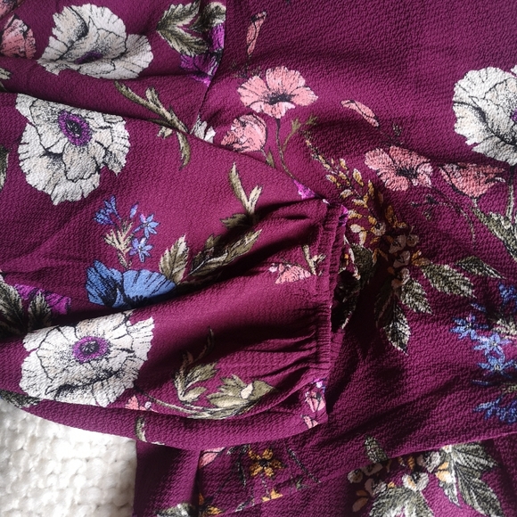 Floral cropped blouse - Picture 4 of 5